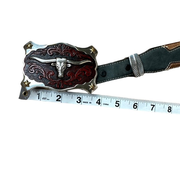 Silver Creek Classics Mens Western Belt Brown Indian Buffalo Nickel Size 36 - Picture 13 of 15